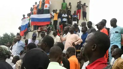 مظاهرة مؤيدة لروسيا في النيجر