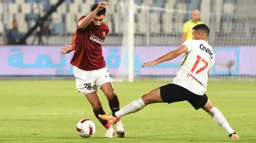 محمد شحاتة في مباراة الزمالك وسيراميكا