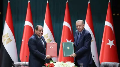 الزعيمان التركي والمصري