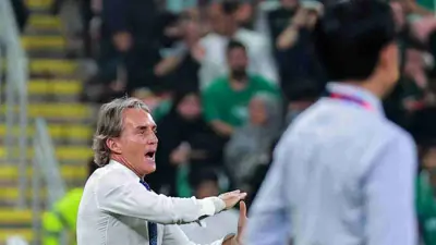 روبرتو مانشيني مدرب المنتخب السعودي