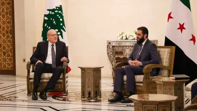 أحمد الشرع ونجيب ميقاتي