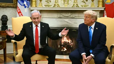 اللقاء الذي جمع ترامب ونتنياهو في البيت الأبيض