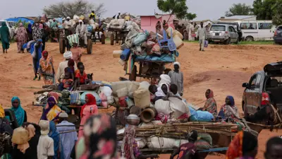 نازحون سودانيون يفرون من جحيم الحرب