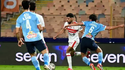 مباراة سابقة بين الزمالك وبيراميدز