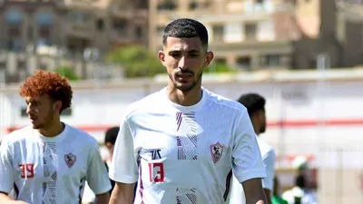 أحمد فتوح في تدريبات الزمالك