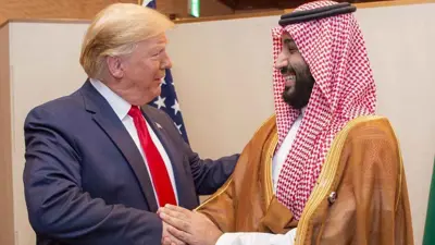 ترامب وولي عهد السعودية في لقاء سابق