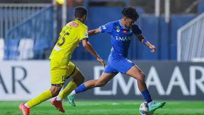 مصعب الجوير بقميص الهلال السعودي