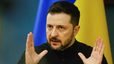  الرئيس الأوكراني فولوديمير زيلينسكي 