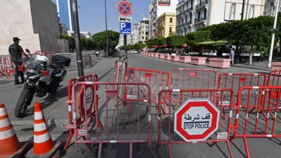 حاجز للشرطة التونسية (أرشيفية)
