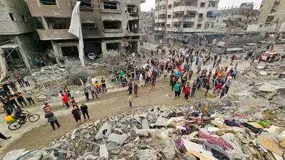 دمار غزة جراء القصف الإسرائيلي 