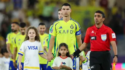 رونالدو في مباراة الاتحاد والنصر