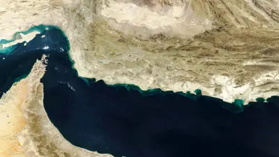 صورة فضائية لمضيق هرمز