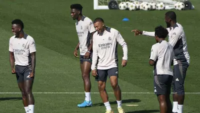 تشواميني في تدريبات ريال مدريد