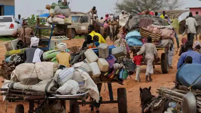 نازحون في إقليم دارفور جنوبي السودان