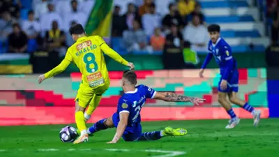 مباراة الخليج والهلال في الدوري السعودي