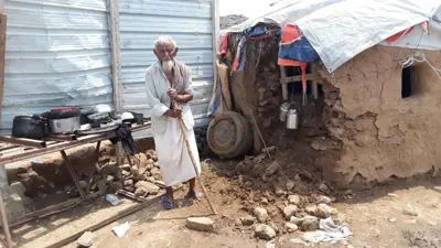 أضرار واسعة خلفتها الأمطار في اليمن
