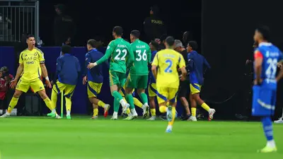 من مباراة النصر والهلال