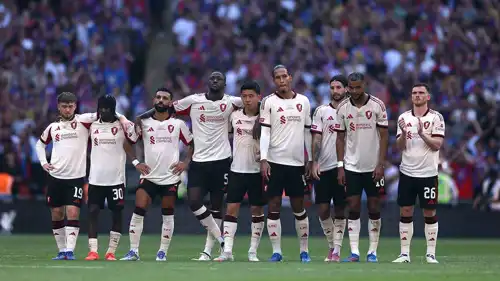 لاعبو ليفربول خلال مواجهة كريستال بالاس