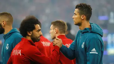 محمد صلاح ورونالدو