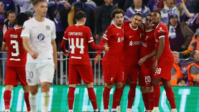 الدوري الأوروبي: ليفربول يكتسح تولوز وأولمبياكوس يوقف انطلاقة وست هام 