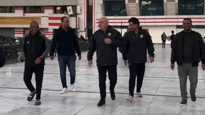 كريستيان غروس في مقر نادي الزمالك