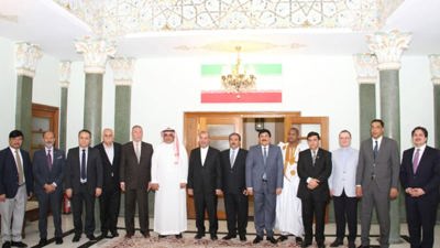 سفراء السعودية وسوريا وإيران على مأدبة إفطار في العراق

