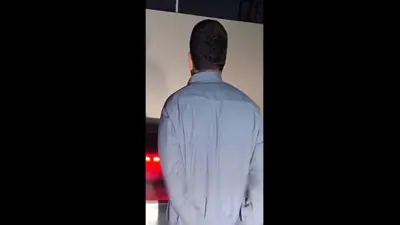 "مفحط" سعودي قاد عكس السير وحاول دهس رجل أمن (فيديو)