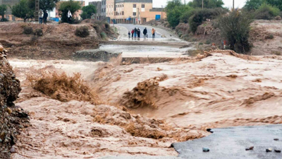ارتفاع منسوب المياه جراء الأمطار في المغرب