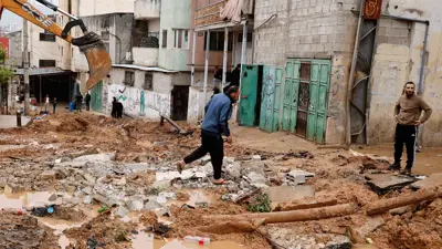 تدمير البنية التحتية في الضفة الغربية