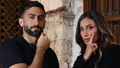الإعلامي الإماراتي أنس بوخش والفنانة المصرية دينا الشربيني