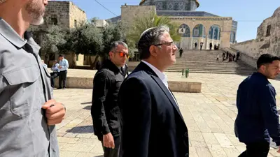 وزير الأمن ايتمار بن غفير يقتحم المسجد الأقصى 