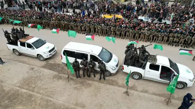جانب من إطلاق سراح عدد من الرهائن الإسرائيليين
