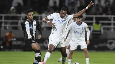 مصعب الجوير في مباراة الشباب والهلال