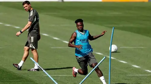 فينيسيوس في تدريبات ريال مدريد