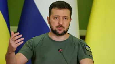 الرئيس الأوكراني فولوديمير زيلينسكي
