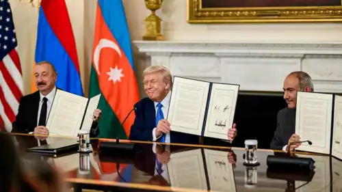 ترامب وباشينيان وعلييف