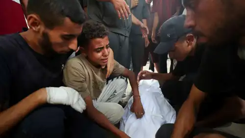 خلال تشييع في غزة- أرشيفية