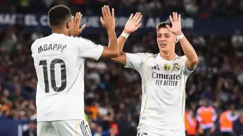 غولر ومبابي في مباراة ريال مدريد وأتلتيكو مدريد