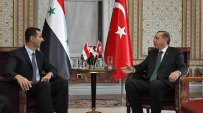 لقاء سابق بين الأسد وأردوغان 