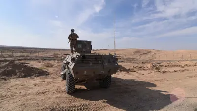 قوة مشتركة من الحشد الشعبي والجيش العراقي على الحدود مع سوريا