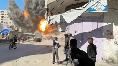 غارة إسرائيلية عنيفة على غزة
