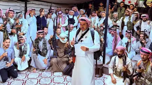 مسلحون من العشائر في السويداء