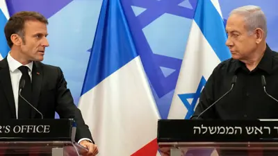 نتنياهو وماكرون
