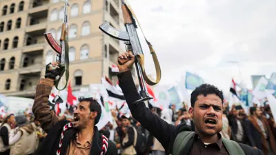 مسلحون حوثيون في صنعاء