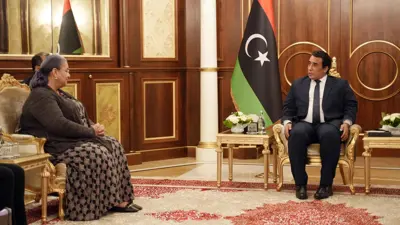 رئيس المجلس الرئاسي يستقبل المبعوثة الأممية الجديدة هانا تيتيه