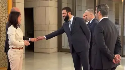 من استقبال الشرع لوزيري خارجية ألمانيا وفرنسا