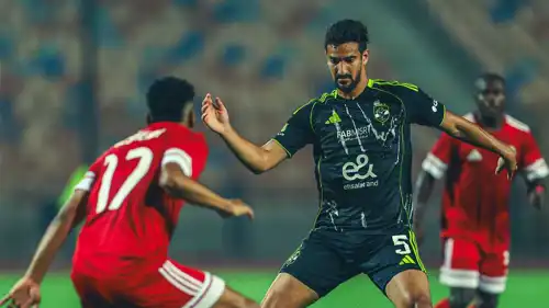 من مباراة الأهلي المصري ومودرن سبورت