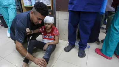 طفلة في أحد مستشفيات غزة