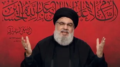 الأمين العام لميليشيا حزب الله حسن نصر الله