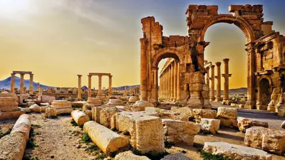 مدينة تدمر الأثرية في سوريا